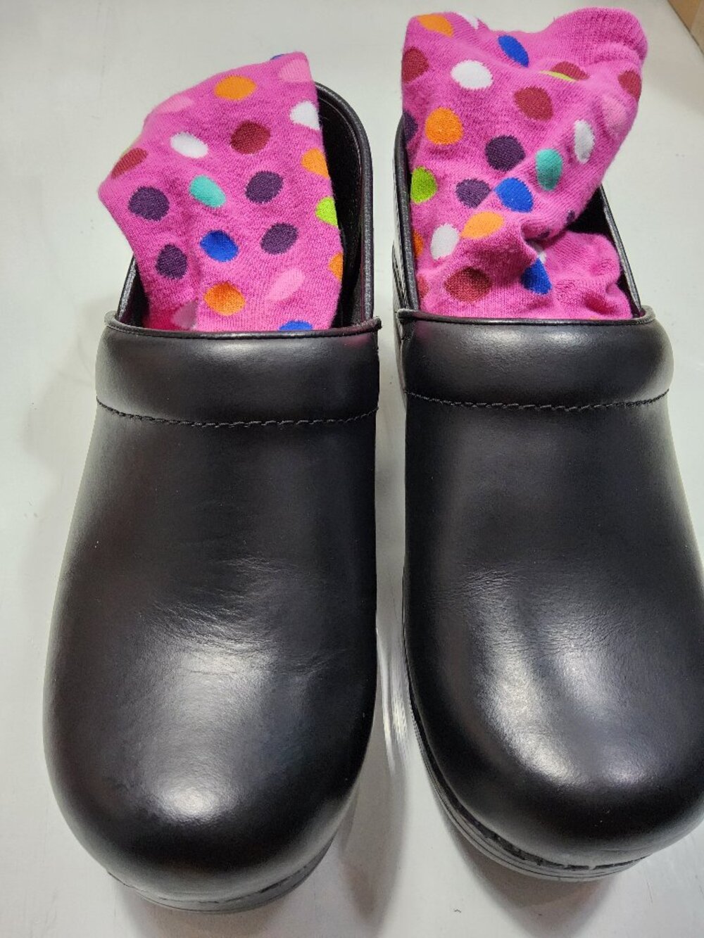 NEW DANSKO women's professional crome metallic clog in black